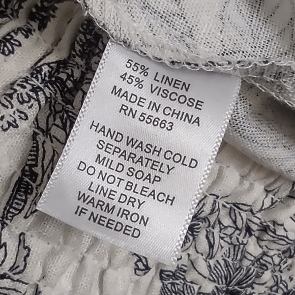 NWT $70! Sale $36! Tahari Linen-blend Super Wide Leg Beach Pant - Picture 10 of 10